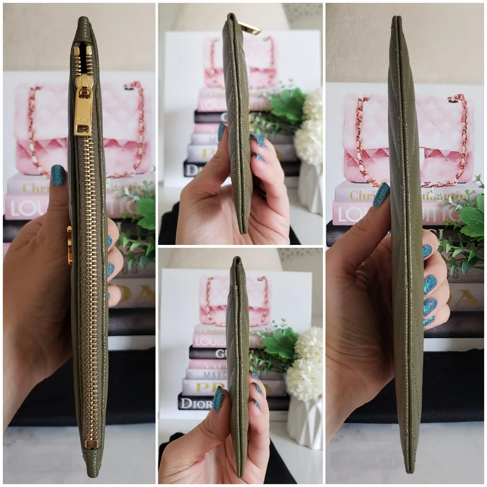 Authentic Pre-owned Yves Saint Laurent Grain De Poudre Bill Pouch Clutch - Picture 10 of 13